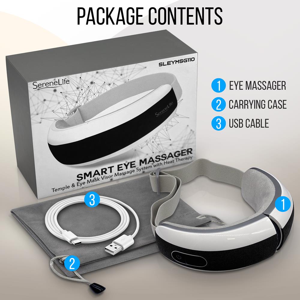 Smart Eye Massager - Temple & Eye Mask Visor Massage System