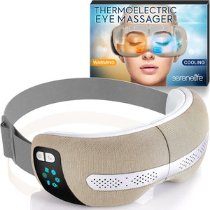 Smart Eye Massager, Relieves Strain, Heat Therapy, Bluetooth Music