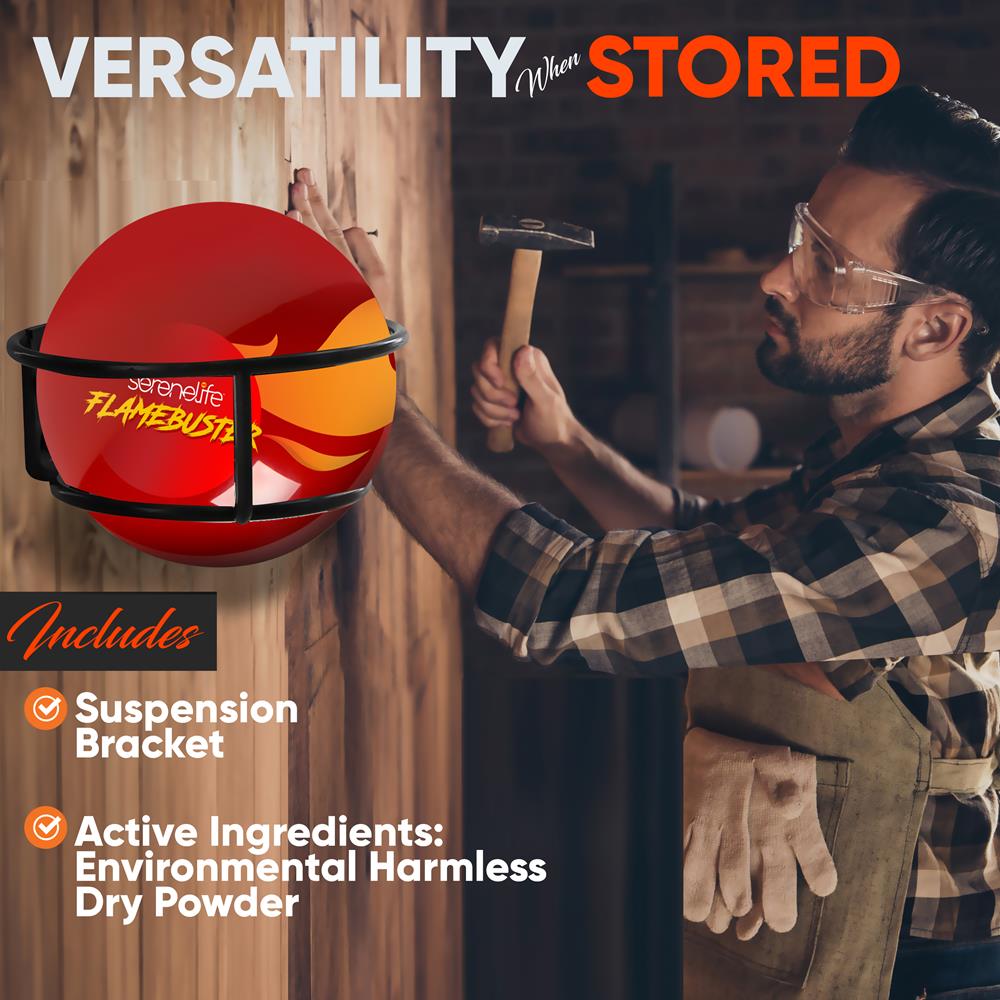 Automatic Fire Ball Extinguisher, Range 13ft, Instant Activation