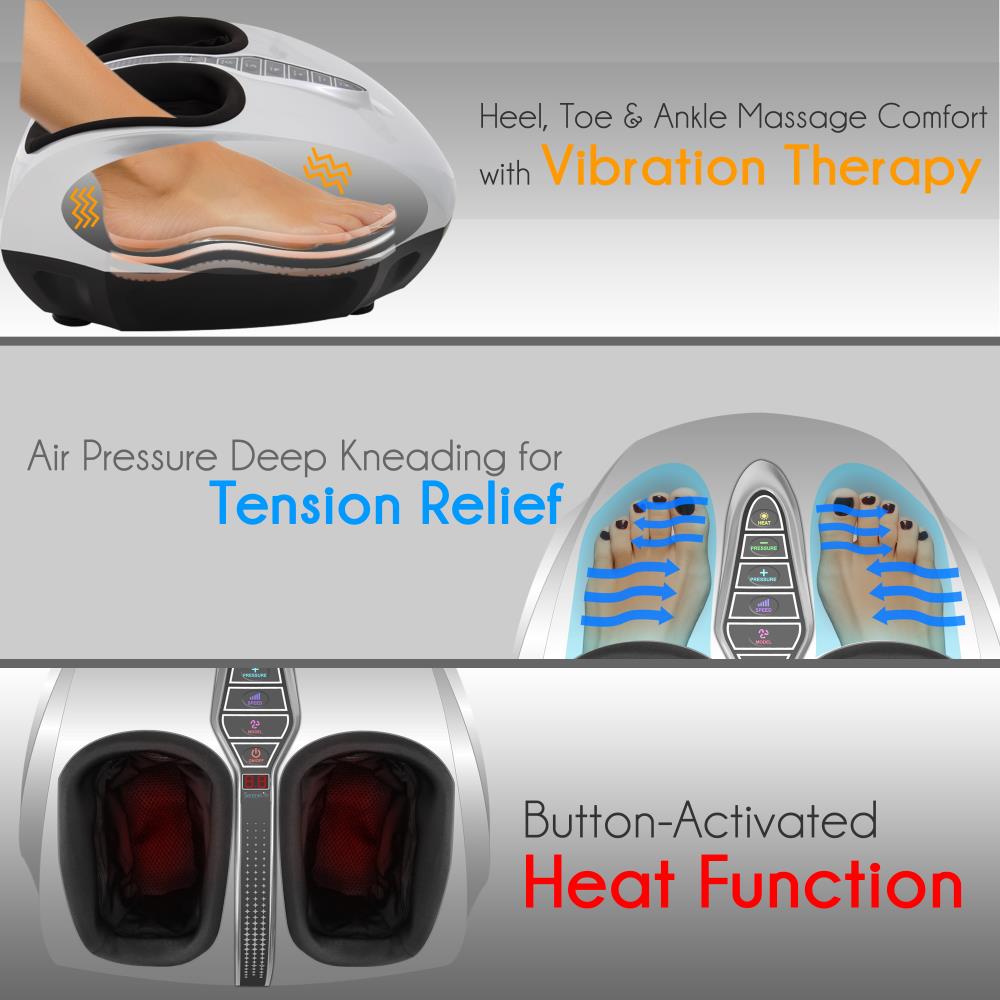 Foot Massager - Heel, Toe & Ankle Massage Comfort With Vibration Therapy