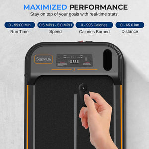 Walking Pad Treadmill, Shock Absorption, 2.5HP, Remote Control