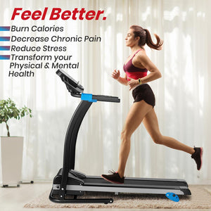 Smart Digital Treadmill With Downloadable App, Built-In Mp3 Player & Stereo Speakers