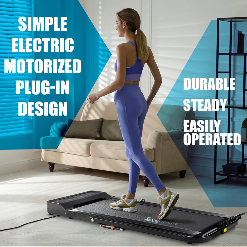 Folding Treadmill Electric Motorized Running Machine - 16 Pre-Set Program, 1.5 Hp Power, Max Speed 7.5 Mph, Led Display & Mobile Phone/Tablet For Indoor Exercise