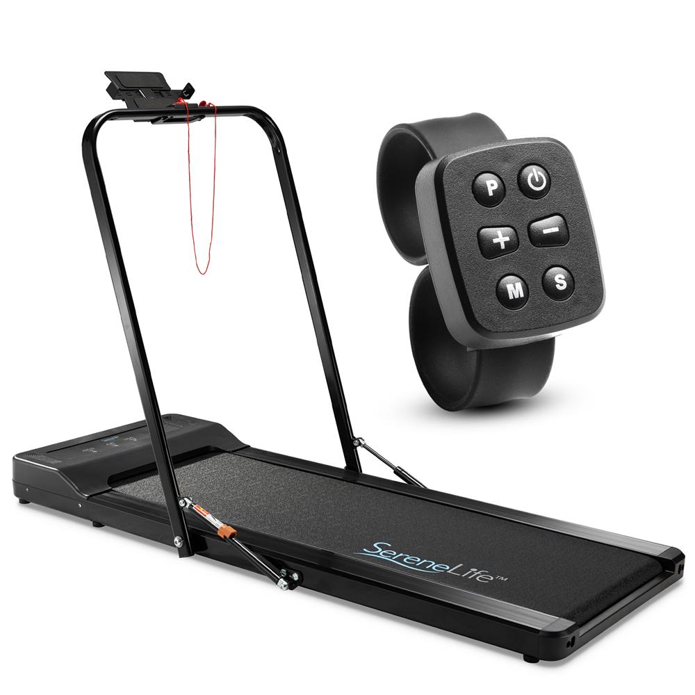 Folding Treadmill Electric Motorized Running Machine - 16 Pre-Set Program, 1.5 Hp Power, Max Speed 7.5 Mph, Led Display & Mobile Phone/Tablet For Indoor Exercise