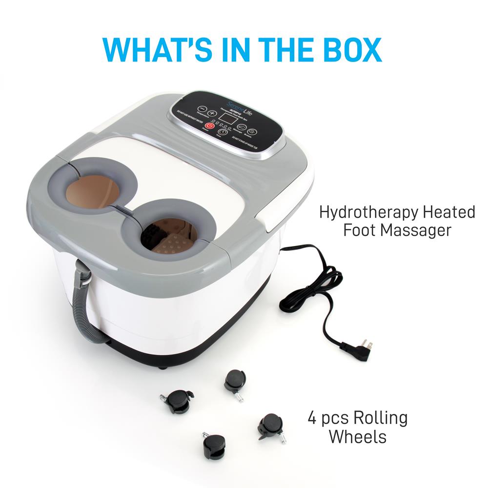 Hydrotherapy Heated Foot Massager - Therapeutic Foot Massage Spa Bath With Heat & Feet Rollers