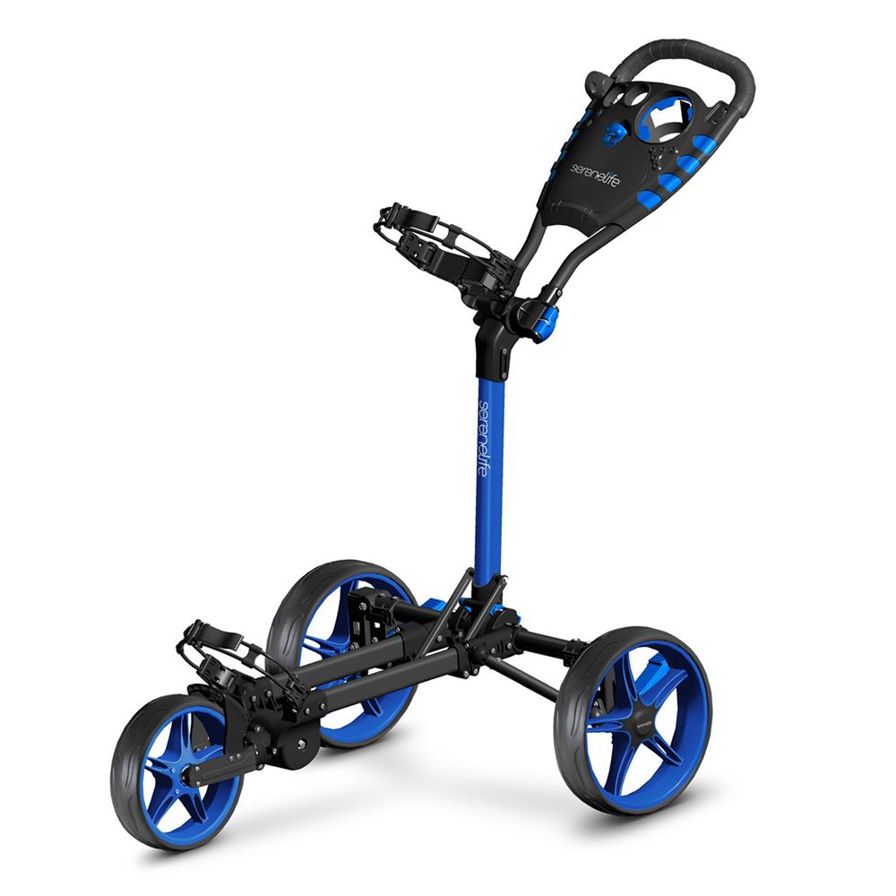 Golf Flat Fold 3 Wheel Golf Cart - New Deluxe Scorecard