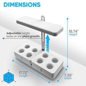 Smart Indoor Garden - Led Grow Light With Hydroponic Boxes