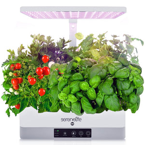 Smart Indoor Garden - Indoor Herb Garden With Led Grow Lights Panel (Black)