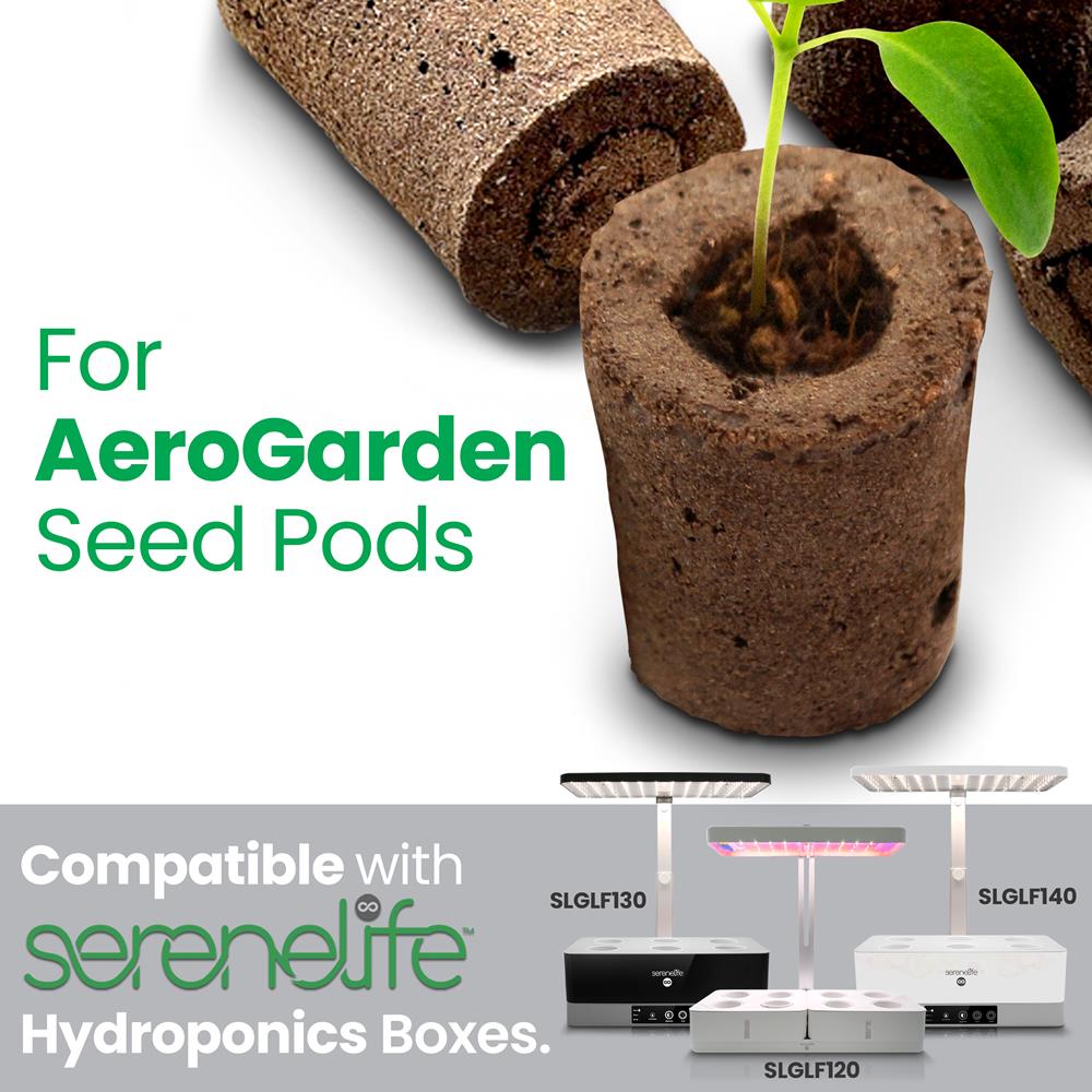 Smart Soil Sponge Pods - Replacement Sponges, Compatible With Aerogarden Seed Pods (10 Pcs.)