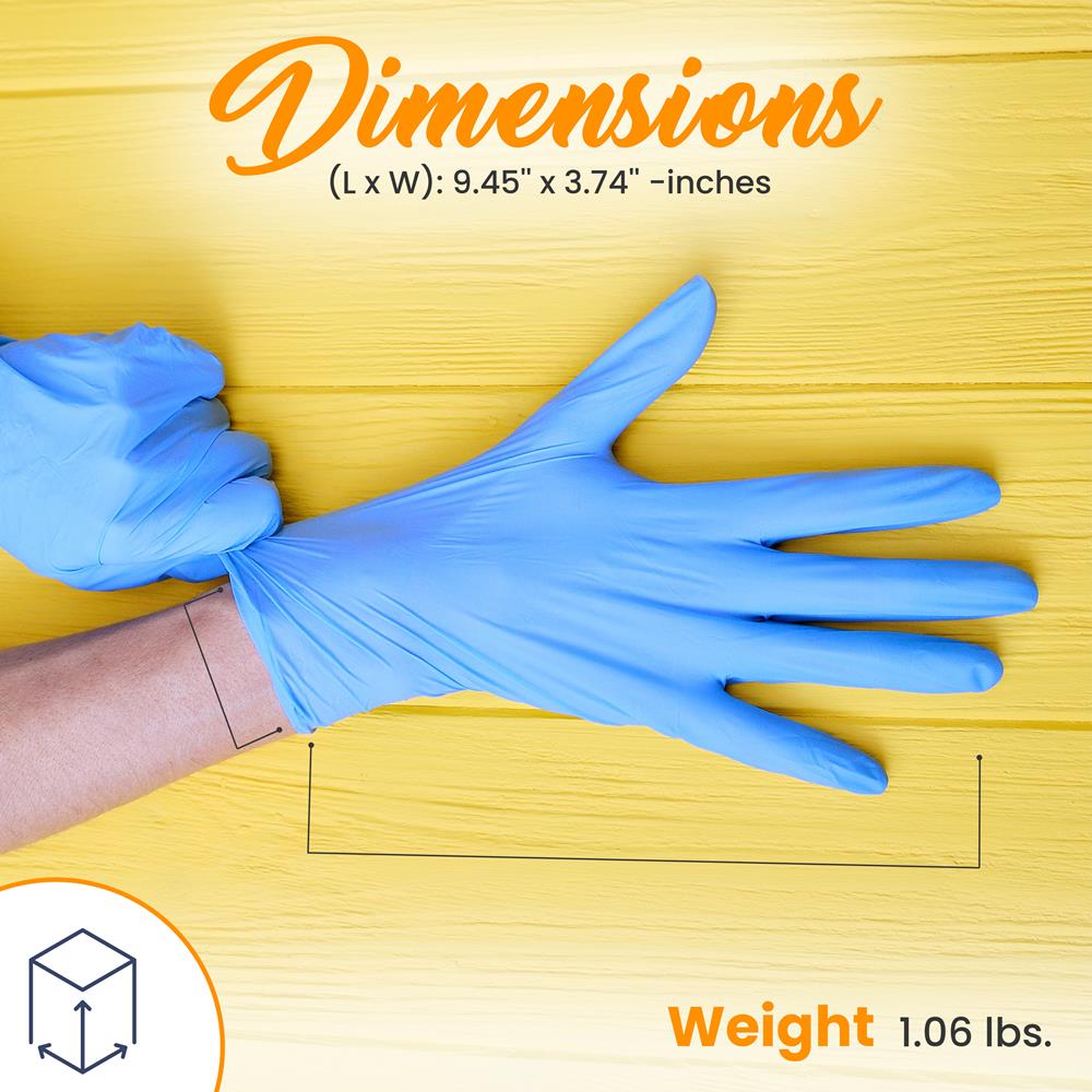 Nitrile Gloves Medium 100-Pack Textured Grip Durable Disposable