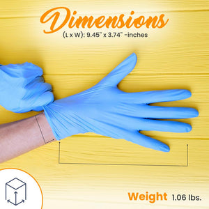 100 Pcs. Soft Industrial Gloves - Disposable Nitrile Gloves,(Mediumsize)