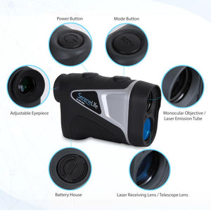 Golf Laser Range Finder Monocular With Pin-Seeking And Zoom Sight