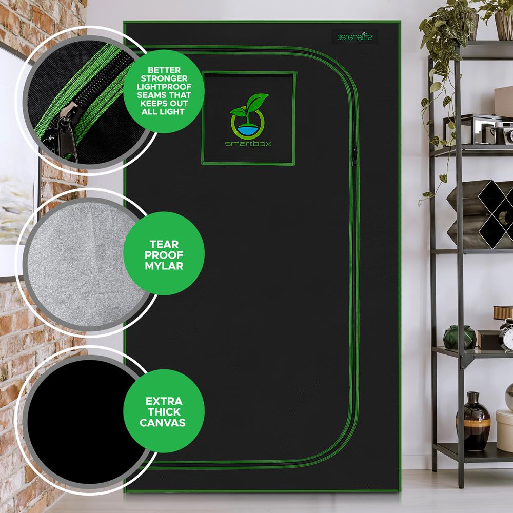 Medium Hydroponic Grow Tent Garden - Reflective 600D Mylar With