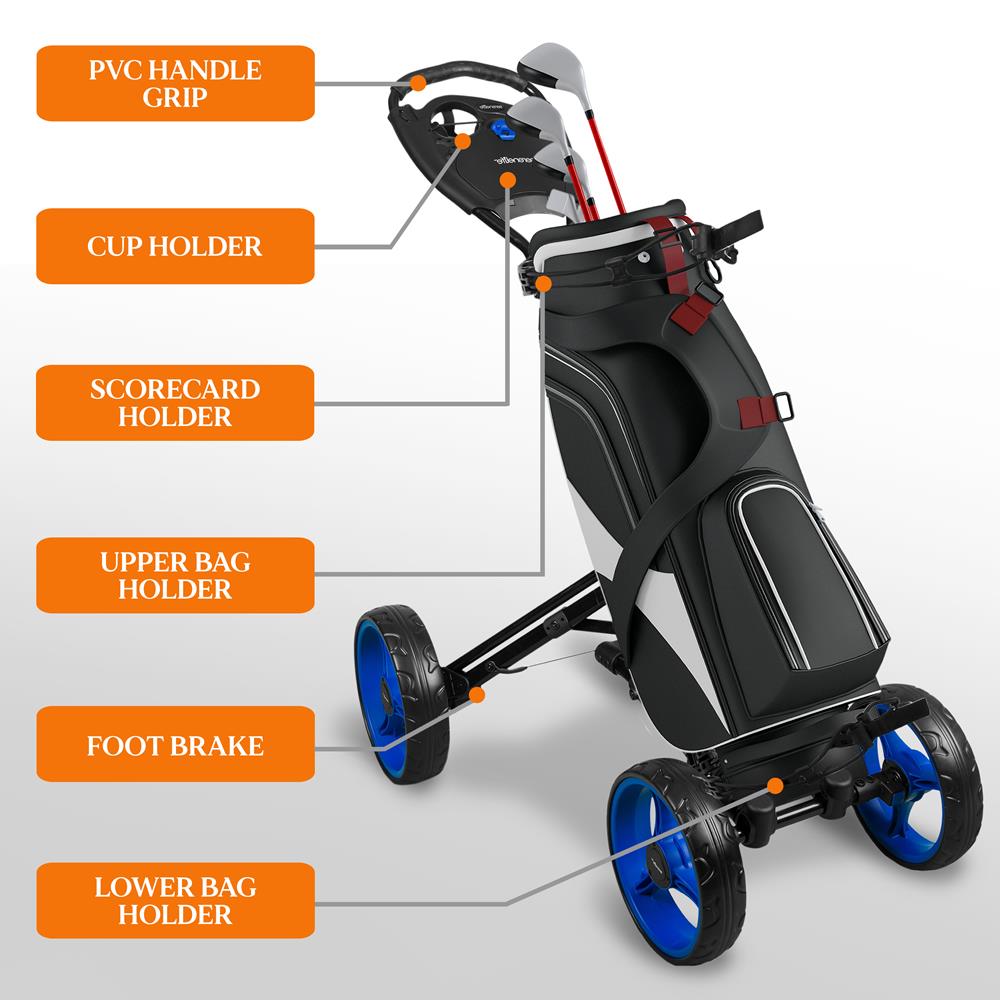 SereneLife golf outlet bag push cart