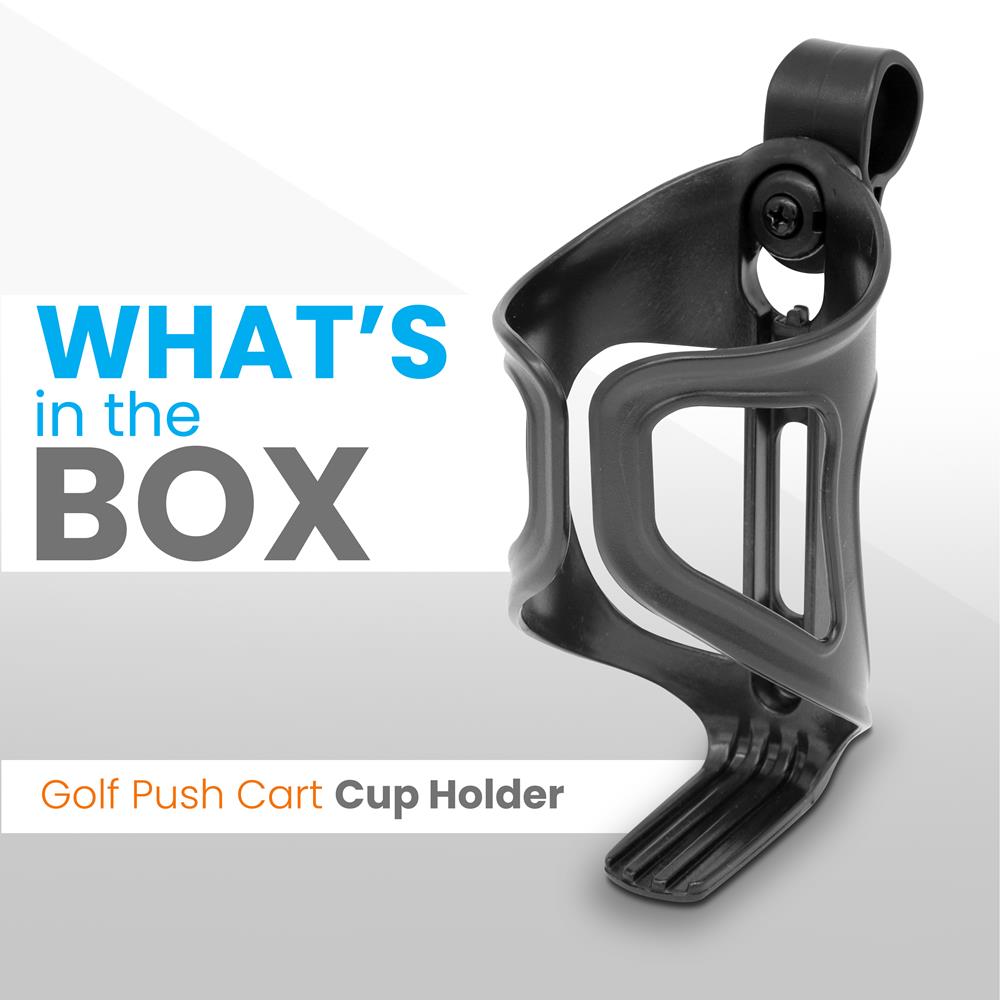 Golf Push Cart Cup Holder - Expandable Cup Holder And Accommodates Larger Bottles And Beverages