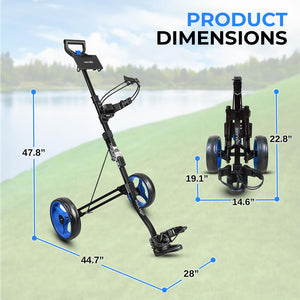 2-Wheel Golf Push Cart