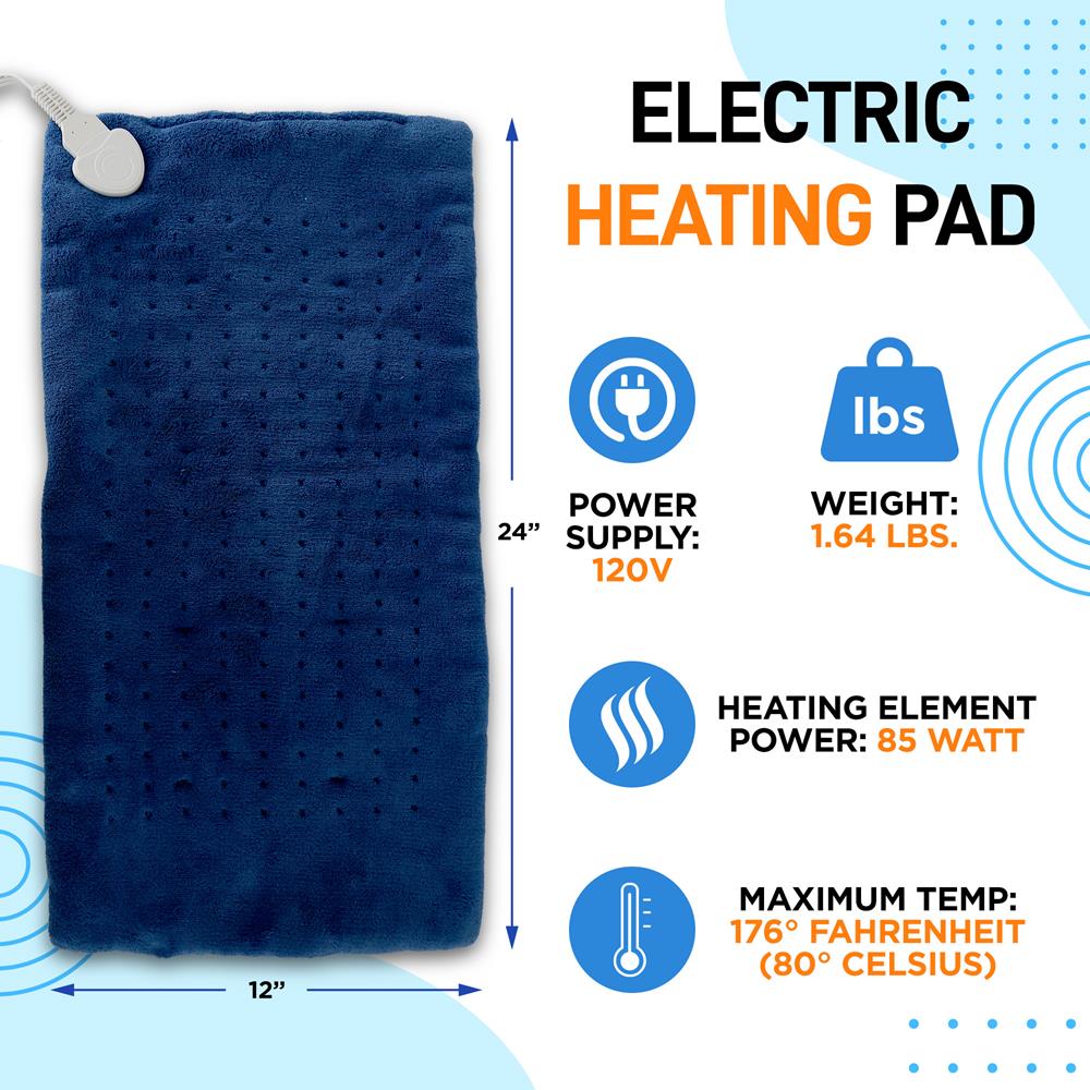 Home Comfort Heating Pad - Electric Warming Blanket Heat Pad Therapy With Digital Controller