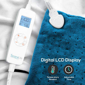 Home Comfort Heating Pad - Electric Warming Blanket Heat Pad Therapy With Digital Controller