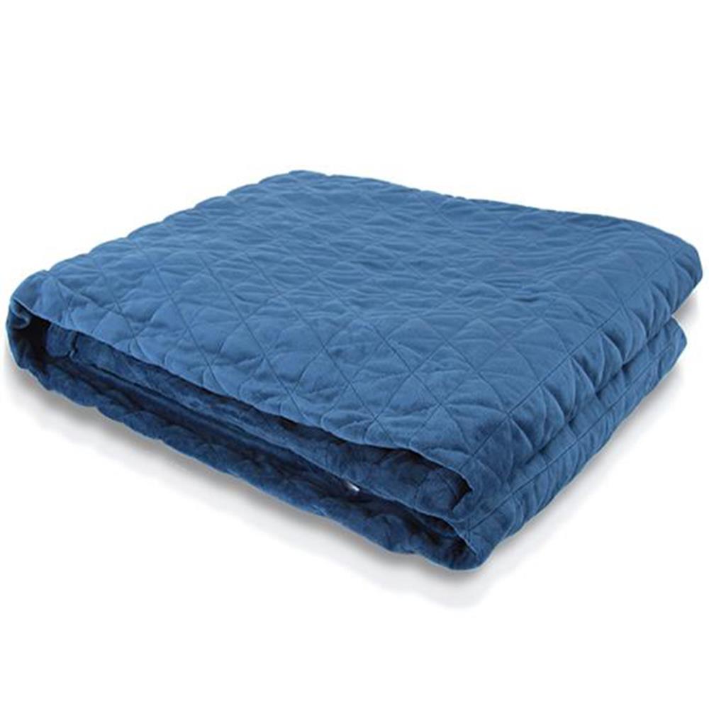 Weighted Blanket 20 lbs for Better Sleep, Glass Beads, Navy Blue