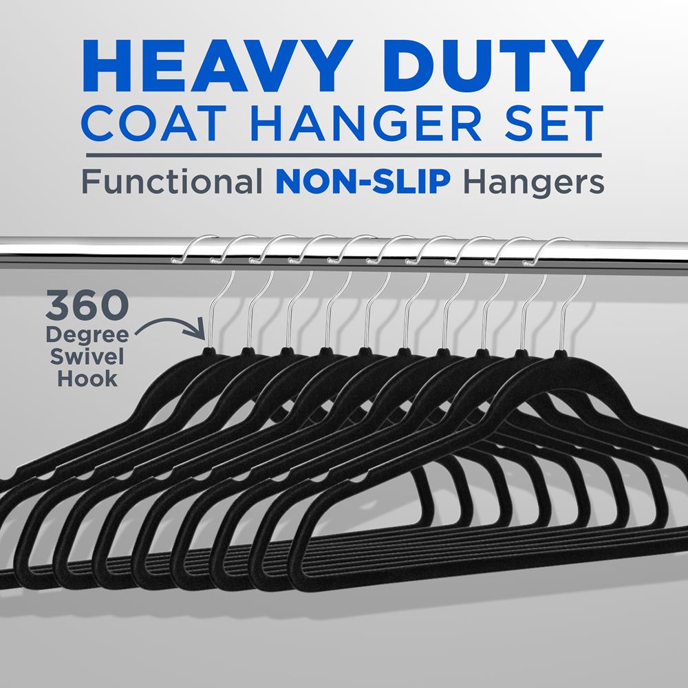 SereneLife Velvet Hangers - Thumbnail 5