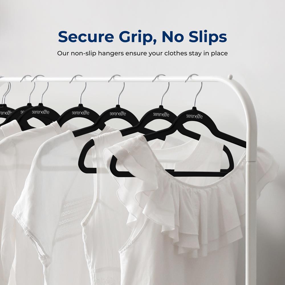 30-Pack Velvet Hangers Non-Slip 360° Swivel Hook Space-Saving Design