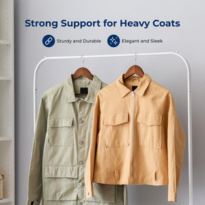 Wooden Suit Hangers 60-Pack, Heavy-Duty Non-Slip, 360° Swivel Hook, Natural