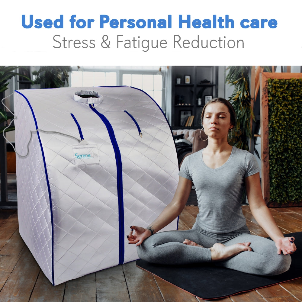 Compact & Portable Sauna - Personal In-Home Detox Spa Steam Therapy Heated Sauna