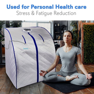 Compact & Portable Sauna - Personal In-Home Detox Spa Steam Therapy Heated Sauna