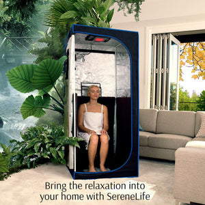 Compact & Portable Sauna System - Deluxe Personal Therapy Detox Heated Home Sauna, Infrared Sauna