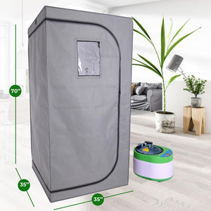 Portable Steam Home Sauna - Personal In-Home Detox Spa Steam Therapy Heated Sauna
