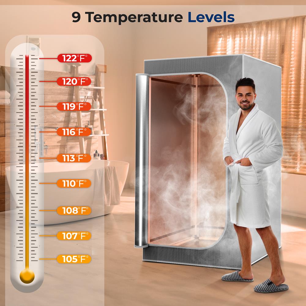 Portable Steam Home Sauna - Personal In-Home Detox Spa Steam Therapy Heated Sauna