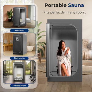 Portable Steam Home Sauna - Personal In-Home Detox Spa Steam Therapy Heated Sauna