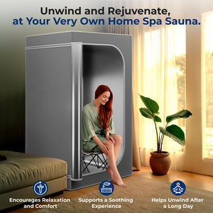 Portable Steam Home Sauna - Personal In-Home Detox Spa Steam Therapy Heated Sauna