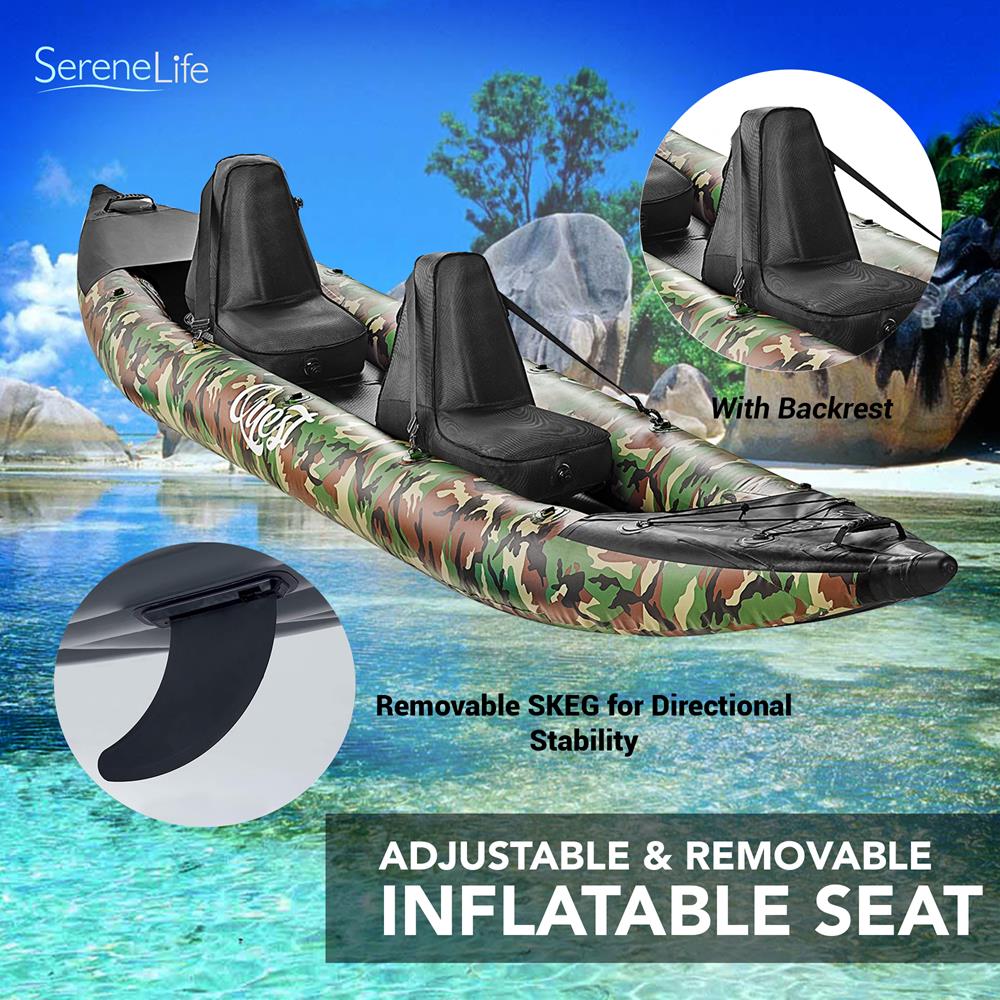 SereneLife Inflatable Kayak Tracking Fin - Thumbnail 3