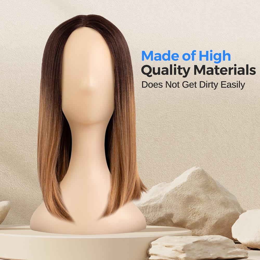 Professional Plastic Mannequin Head - Durable Women Model Wig Stand Display (Skin)