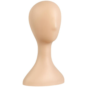 Professional Plastic Mannequin Head - Durable Women Model Wig Stand Display (Skin)