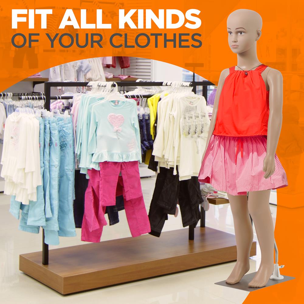 Kid Torso Dress Form Mannequin - Detachable Mannequin Full Body Stand (Female)