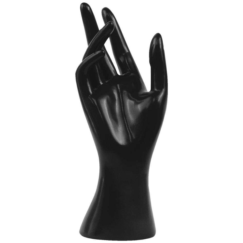 Female Mannequin Hand Heave Duty Jewelry Display Holder Bracelet Necklace Ring Stand (Black)