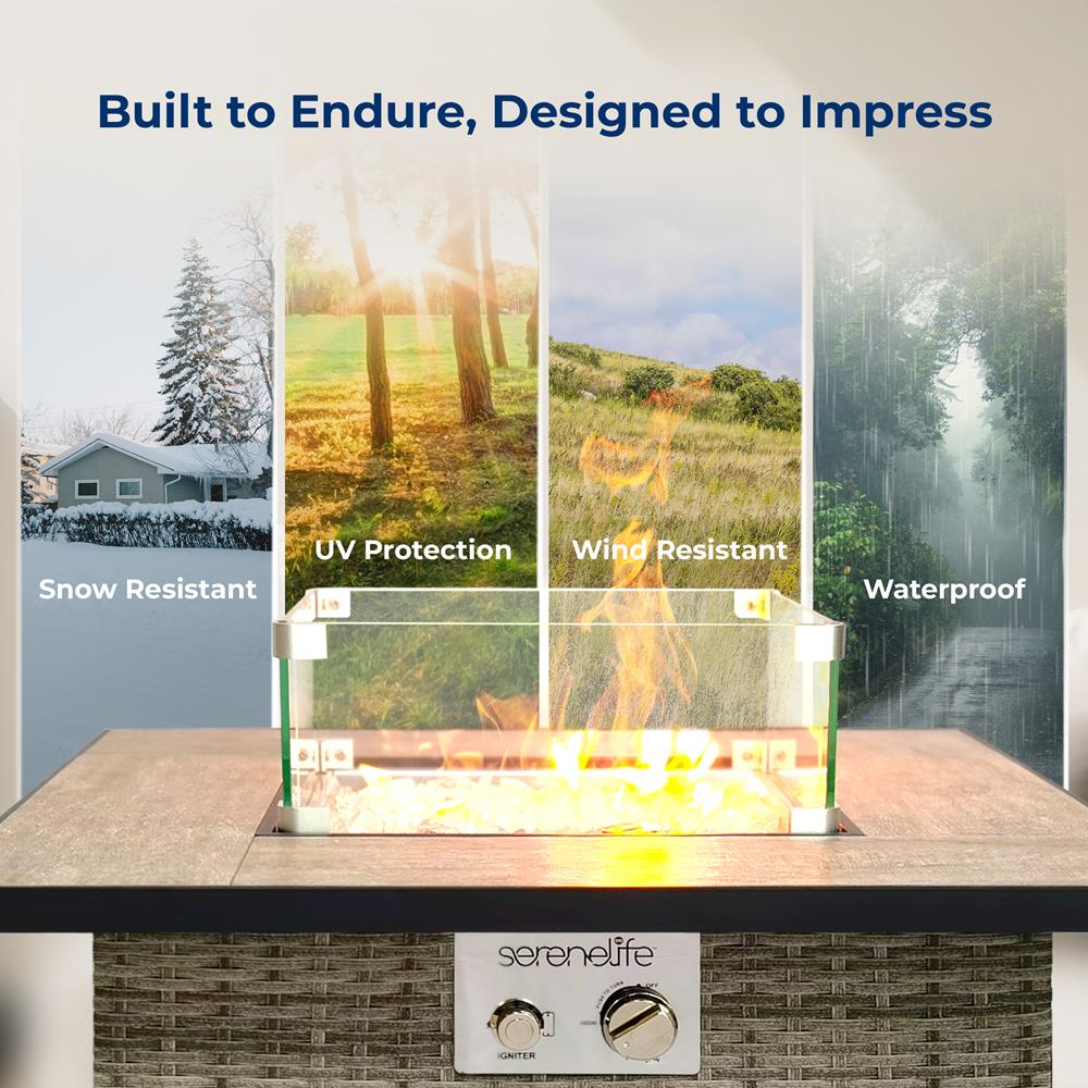 Outdoor Propane Fire Pit Table - Thumbnail 5