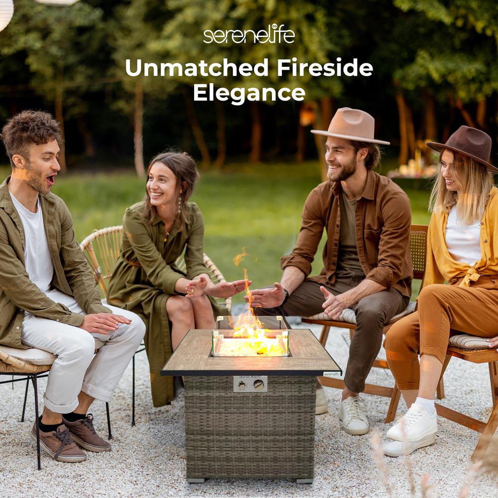 Outdoor Propane Fire Pit Table - Thumbnail 2