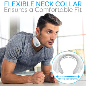 Smart Neck Massager - Digital Massager With Heat & Vibration Therapy, Built-In Rechargeable Battery