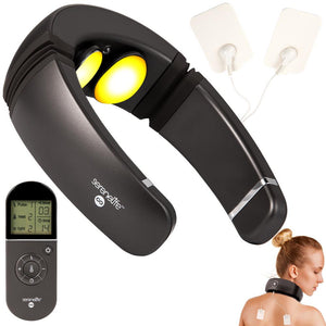 Smart Neck Massager - Digital Massager With Heat Therapy, Built-In Rechargeable Battery