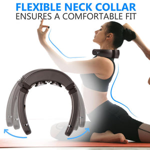 Smart Neck Massager - Digital Massager With Heat Therapy, Built-In Rechargeable Battery