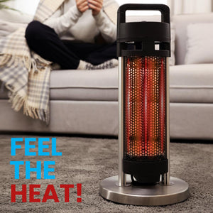 Electric Patio Heater - Portable Indoor/Outdoor Heater With 360 Degree Tip-Over Safety Switch