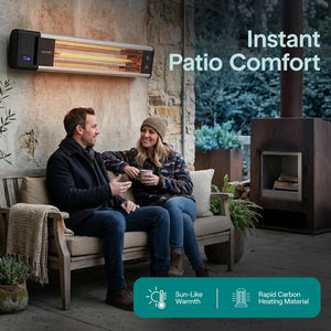 Wall Mounting Patio Heater - Remote Control Ceiling And Wall Patio Heater With High Rated Aluminum Reflector