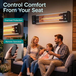 Wall Mounting Patio Heater - Remote Control Ceiling And Wall Patio Heater With High Rated Aluminum Reflector