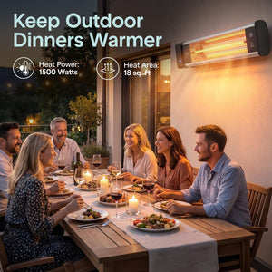 Wall Mounting Patio Heater - Remote Control Ceiling And Wall Patio Heater With High Rated Aluminum Reflector