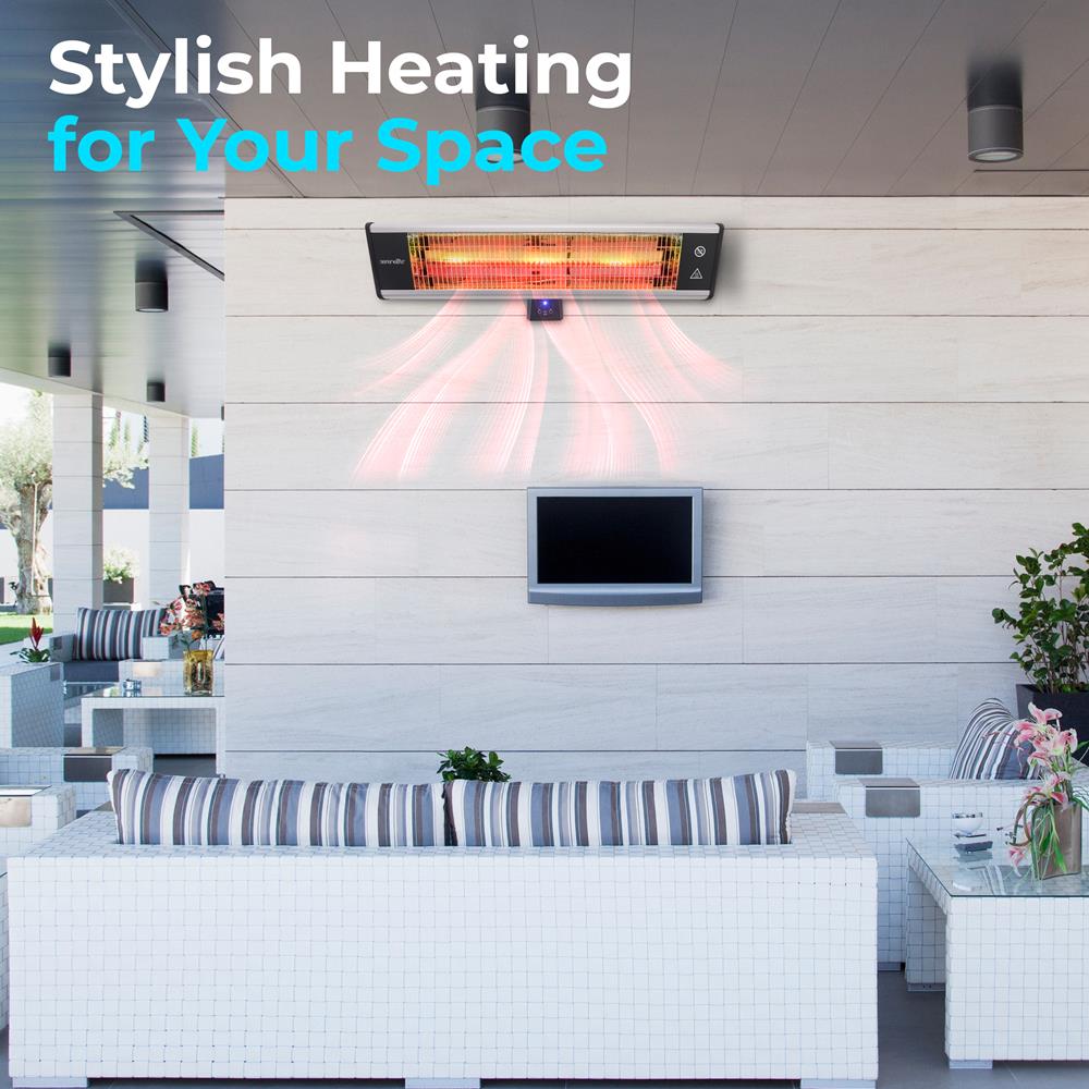 SereneLife Wall Mounting Patio Heater - Thumbnail 3