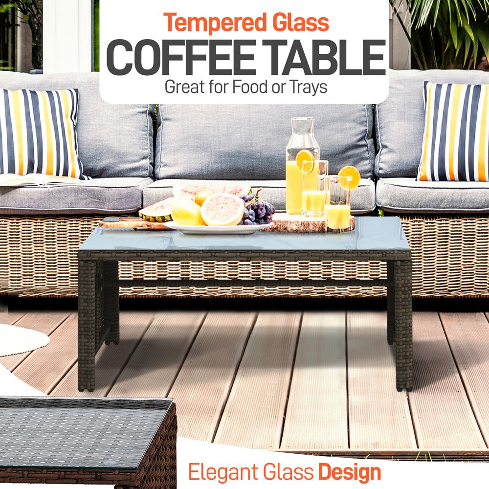 4-Piece Patio Set, Comfortable Cushions, Durable Rattan, Brown