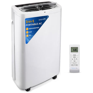 Portable Air Conditioner - Compact Home A/C Cooling Unit With Built-In Dehumidifier & Fan Modes, Includes Window Mount Kit (14,000 Btu)